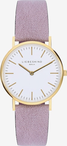 Liebeskind Berlin Analoog horloge 'New Case' in Lila: voorkant