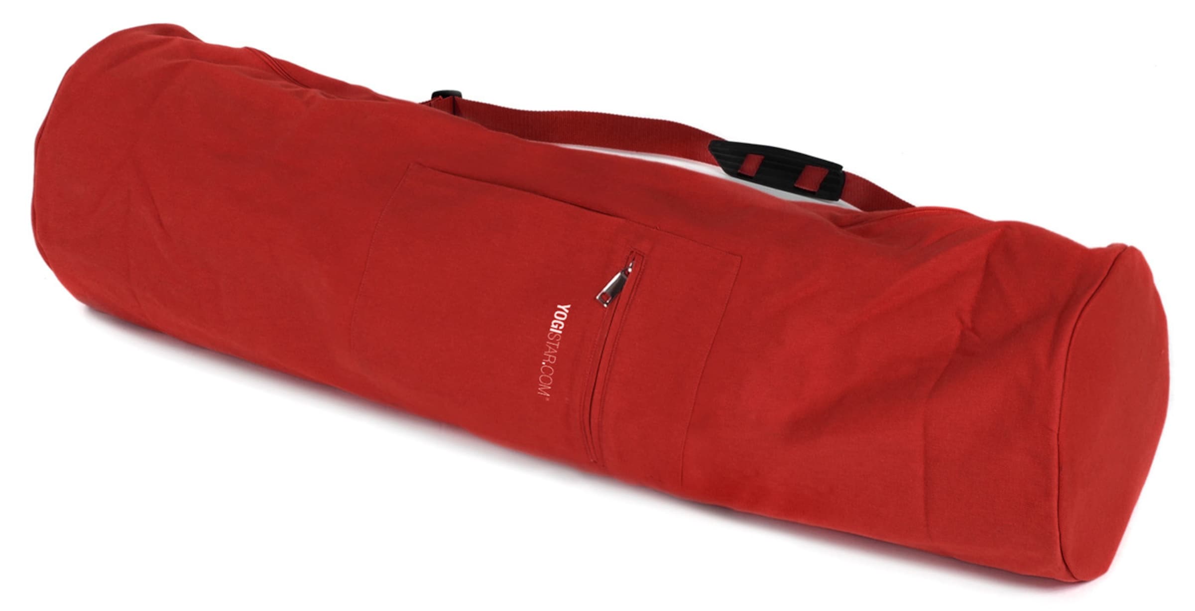 YOGISTAR.COM Yogatasche Basic - Zip - Extra Big - Cotton - 80 Cm in Rot: Vorderseite