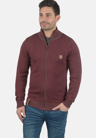 INDICODE JEANS Knit cardigan 'Andy' in Red: front