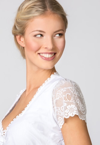STOCKERPOINT Klederdracht blouse in Wit: voorkant