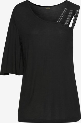 T-shirt LASCANA en noir : devant