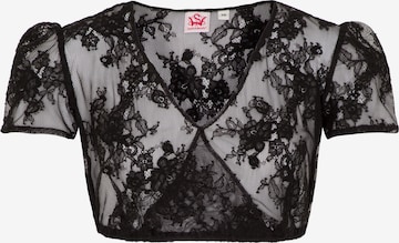 SPIETH & WENSKY Traditional Blouse 'Meghan' in Black: front