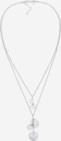 ELLI PREMIUM Ketting 'Geo' in Zilver: voorkant