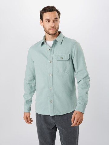 Coupe slim Chemise River Island en vert : devant