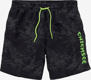 CHIEMSEE Board Shorts in Black: front