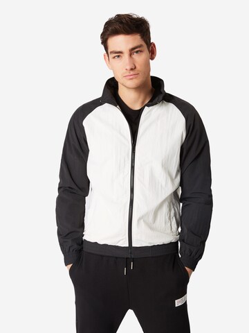 Urban Classics Between-Season Jacket in White: front