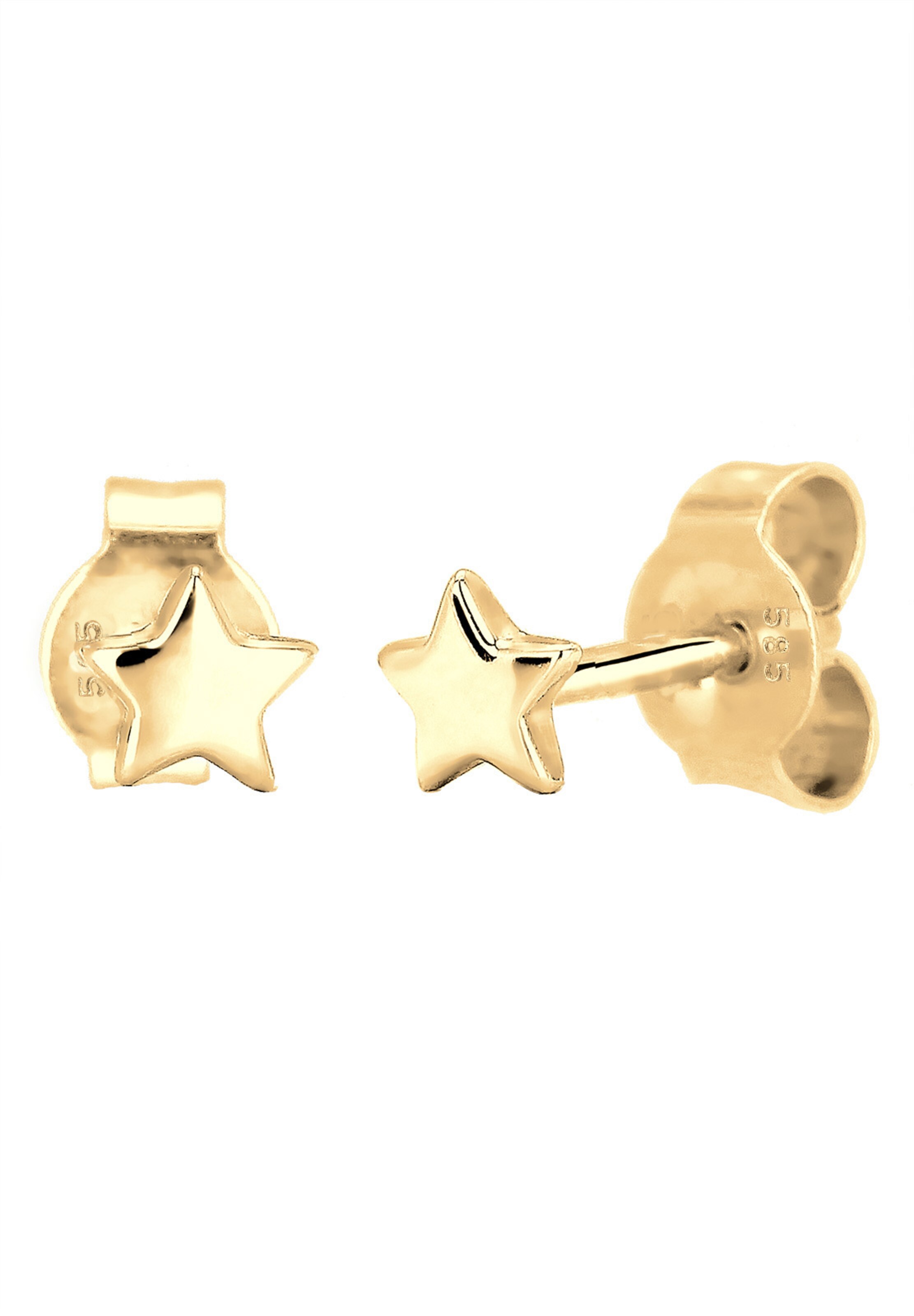 ELLI PREMIUM Ohrringe 'Sterne' in Gold