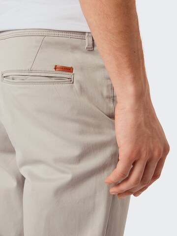 JACK & JONES Слим фит Панталон Chino 'MARCO BOWIE' в сиво