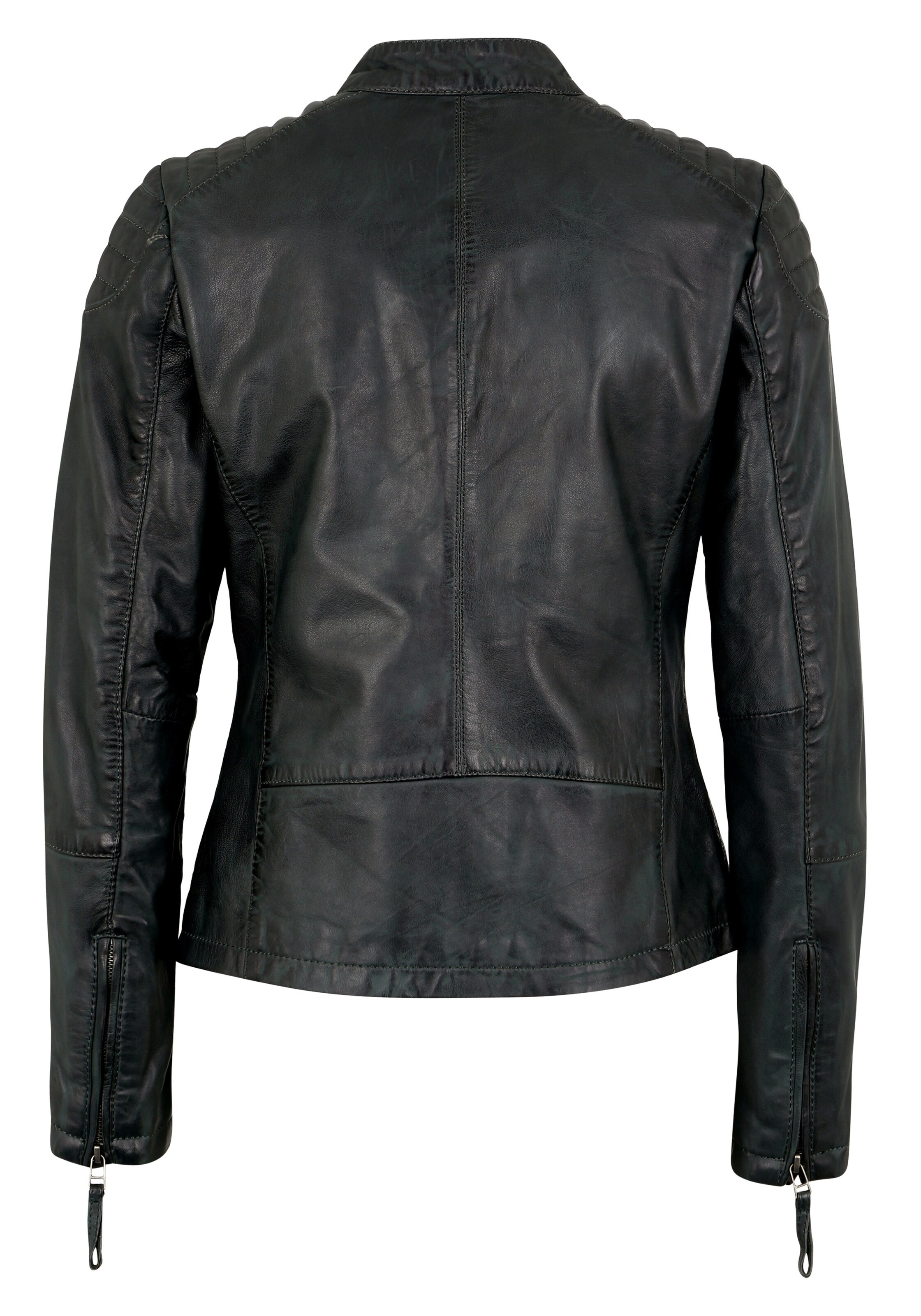 7ELEVEN Lederjacke in Grau