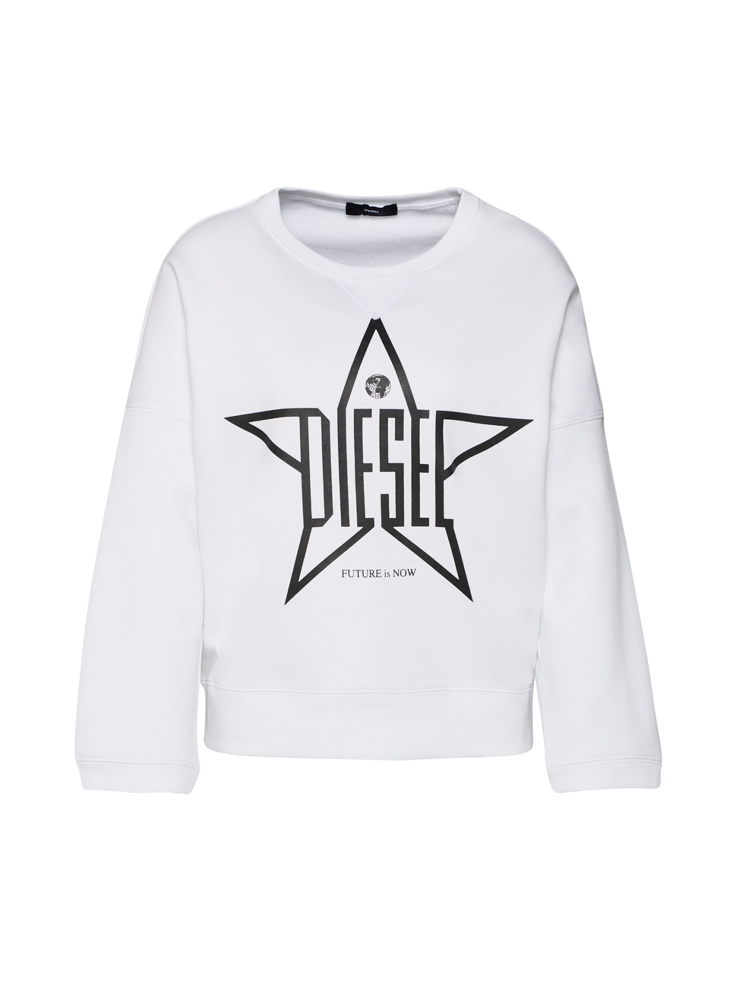 DIESEL - Sweatshirt 'F-GERTRUDE SWEAT-SHIRT' in de kleur Wit
