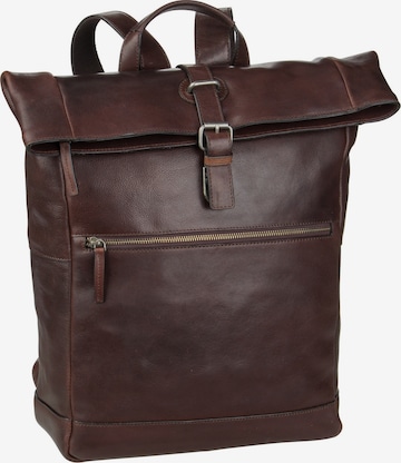 LEONHARD HEYDEN Laptop Bag 'Roma' in Brown: front