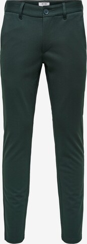 Only & Sons Chino kalhoty 'MARK PANT GW 0209' – zelená: přední strana