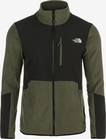 THE NORTH FACE Athletic Fleece Jacket 'Glacier Pro' in Green: front