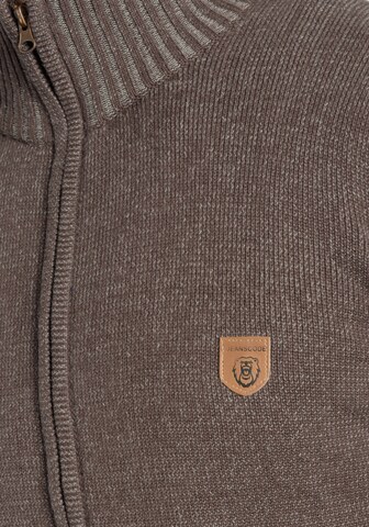 INDICODE JEANS Knit cardigan 'Andy' in Brown
