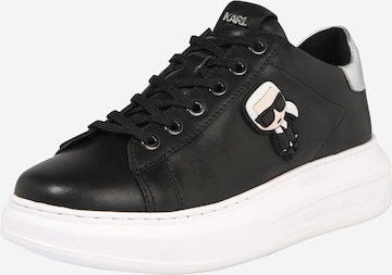 Sneaker low 'KAPRI' de la Karl Lagerfeld pe negru: față