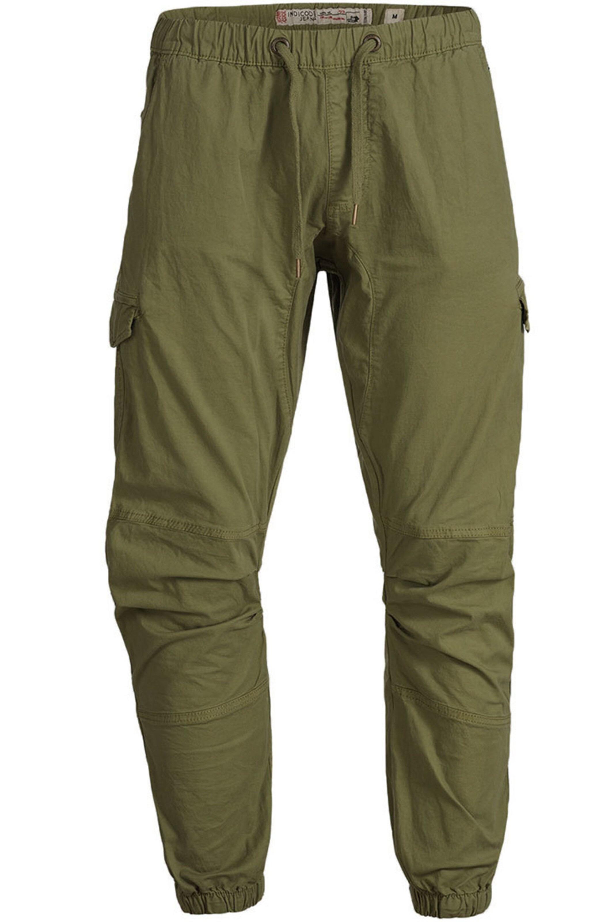 INDICODE JEANS Cargo Pants 'Levi' in Green: front