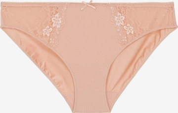 Slip 'DAILY LACE' de la LingaDore pe bej: față