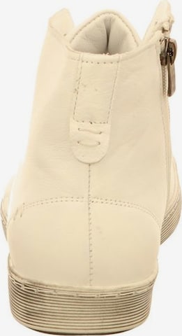 ANDREA CONTI Lace-Up Ankle Boots in Beige