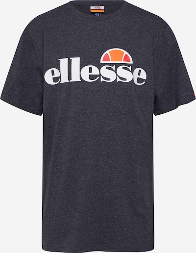 ELLESSE T-Shirt 'Albany' in dunkelgrau / mandarine / grenadine / weiß, Produktansicht