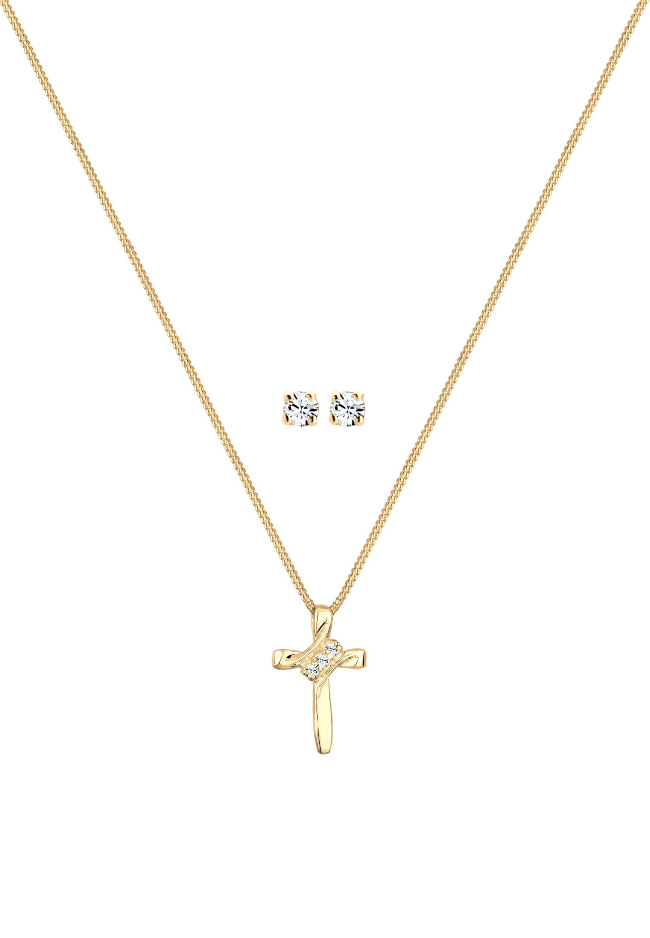 ELLI Jewelry set in Gold: front