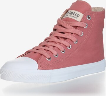 Ethletic High-Top Sneakers 'Fair Trainer' in Pink: front