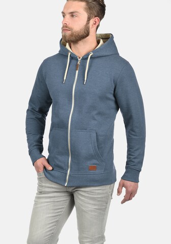 BLEND Zip-Up Hoodie 'Hulker' in Blue: front