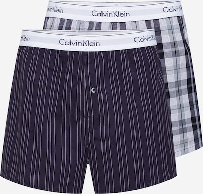 Calvin Klein Underwear Boxers en gris fumé / noir / blanc, Vue avec produit