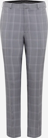 BURTON MENSWEAR LONDON Úzky strih Chino nohavice 'LIGHT GREY GRAPHIC CHECK' - Sivá: predná strana