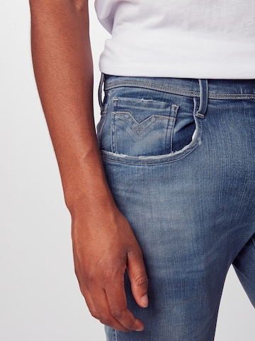 Slimfit Jeans 'Anbass' de la REPLAY pe albastru