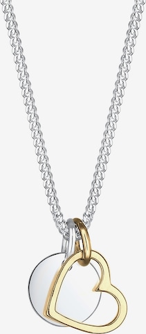 ELLI Necklace 'Herz, Kreis, Multipendants' in Gold: front