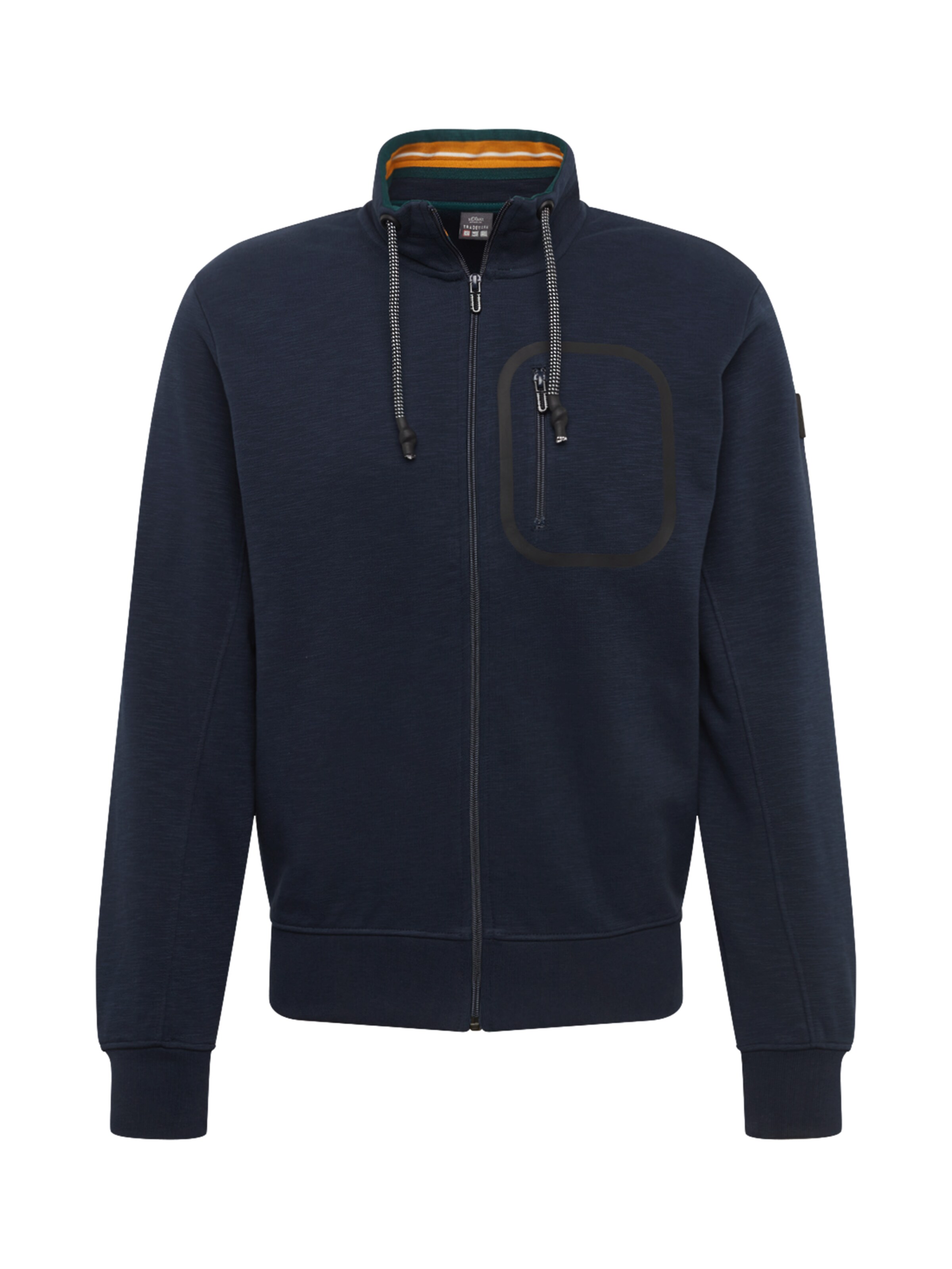 s.Oliver - Sweatvest in de kleur Donkerblauw