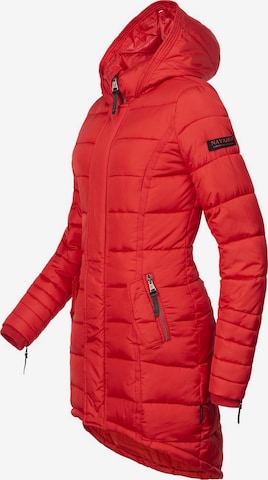 NAVAHOO Winter coat 'Papaya' in Red