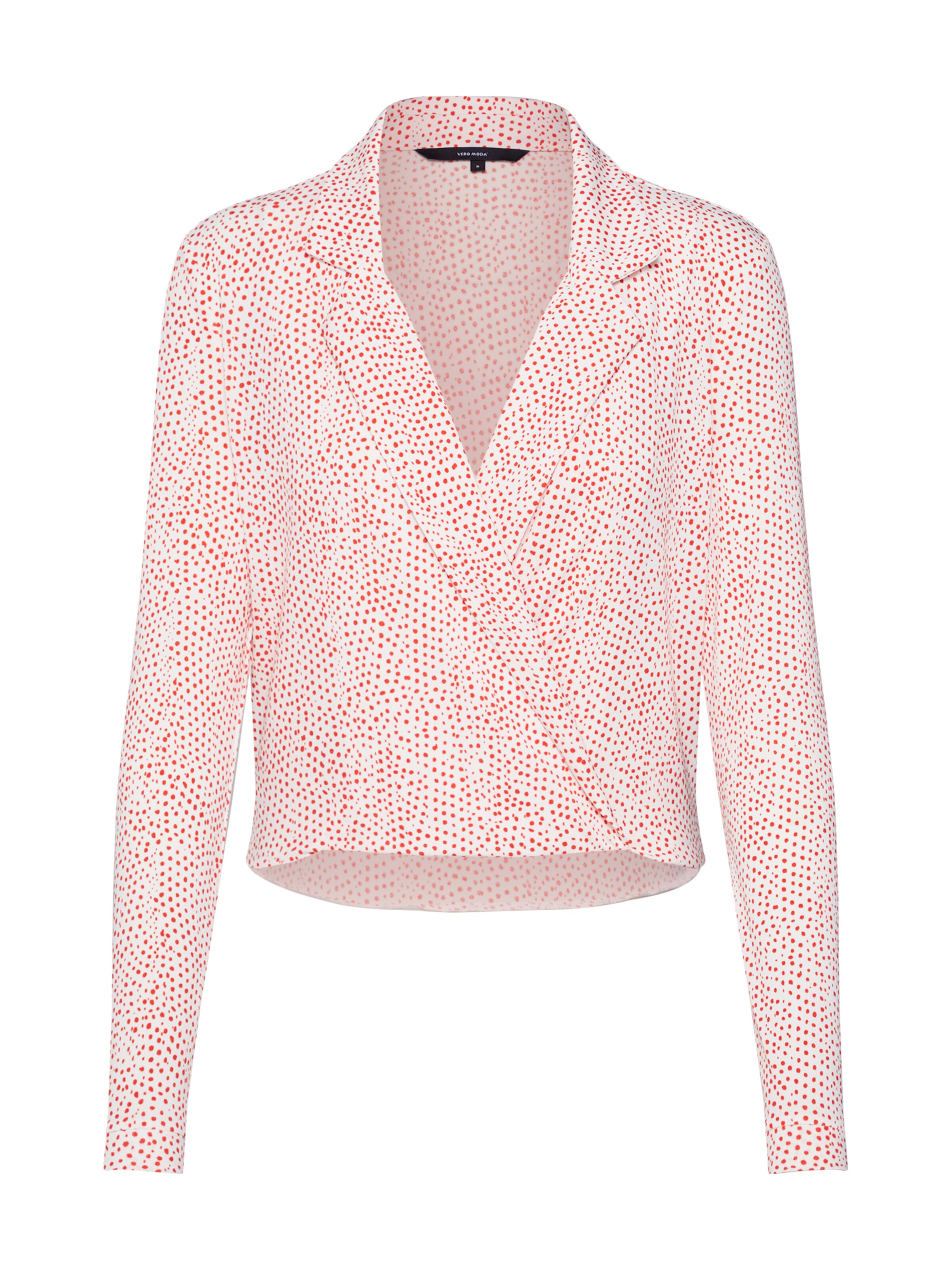 VERO MODA - Shirt 'VMTIA LS BODY JRS KI' in de kleur Rood