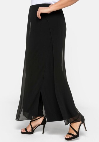 SHEEGO Wide Leg Hose in Schwarz