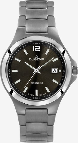 DUGENA Analog Watch in Silver: front