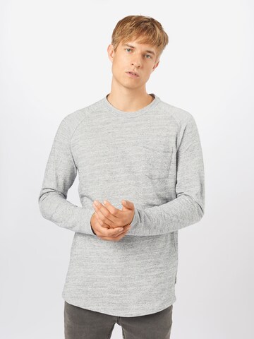 pilka JACK & JONES Standartinis modelis Marškinėliai 'Coozil': priekis