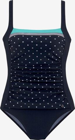 Bustier Maillot de bain modelant LASCANA en bleu : devant