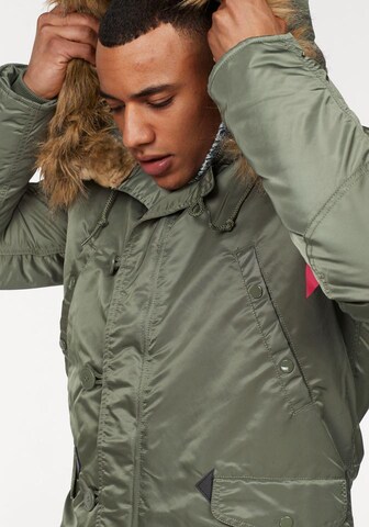 ALPHA INDUSTRIES Winter Parka 'N3B VF 59' in Green