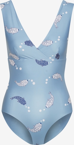 Boochen Swimsuit 'Newgale' in Blue: front