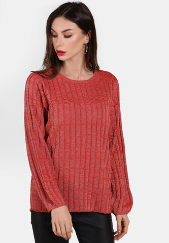 faina - Pullover em vermelho: frente