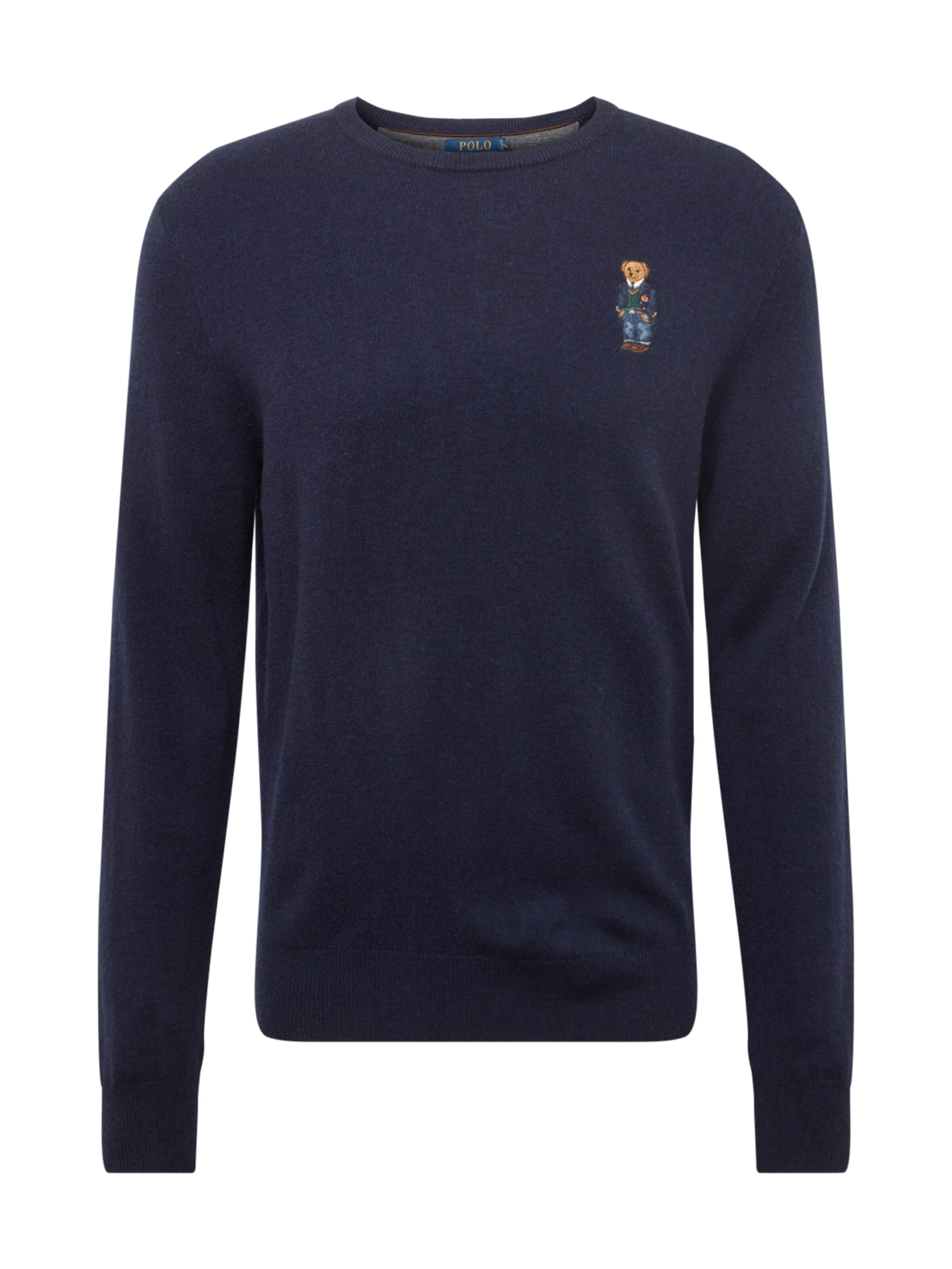 POLO RALPH LAUREN - Trui 'LORYELLE WOOL-LS CN W BEAR' in de kleur Navy
