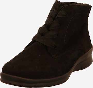 SEMLER Lace-Up Ankle Boots in Black: front