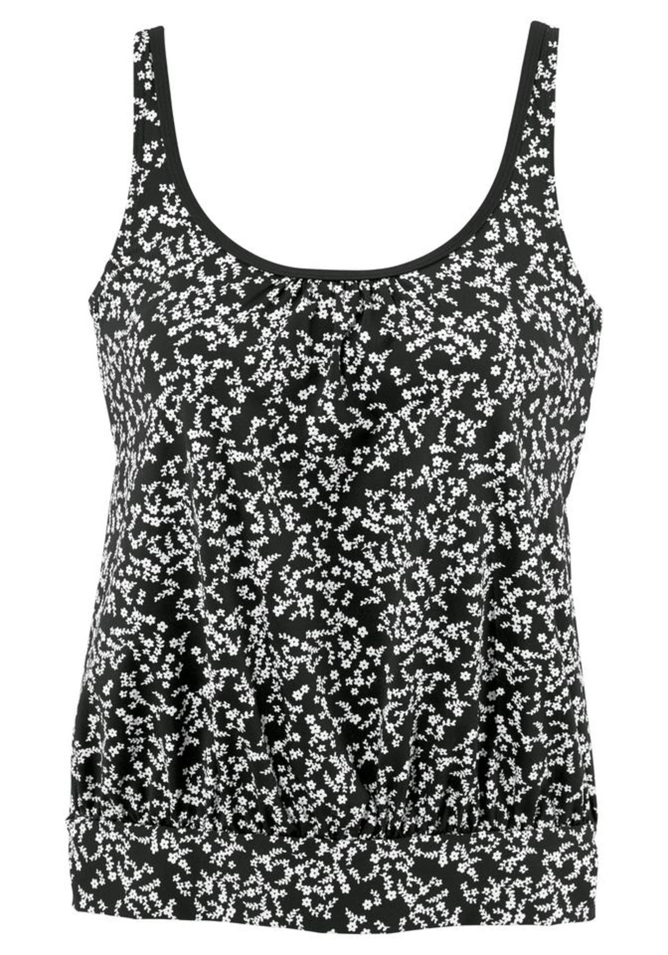 LASCANA - Oversize-Tankini-Top 'Meadow' in schwarz