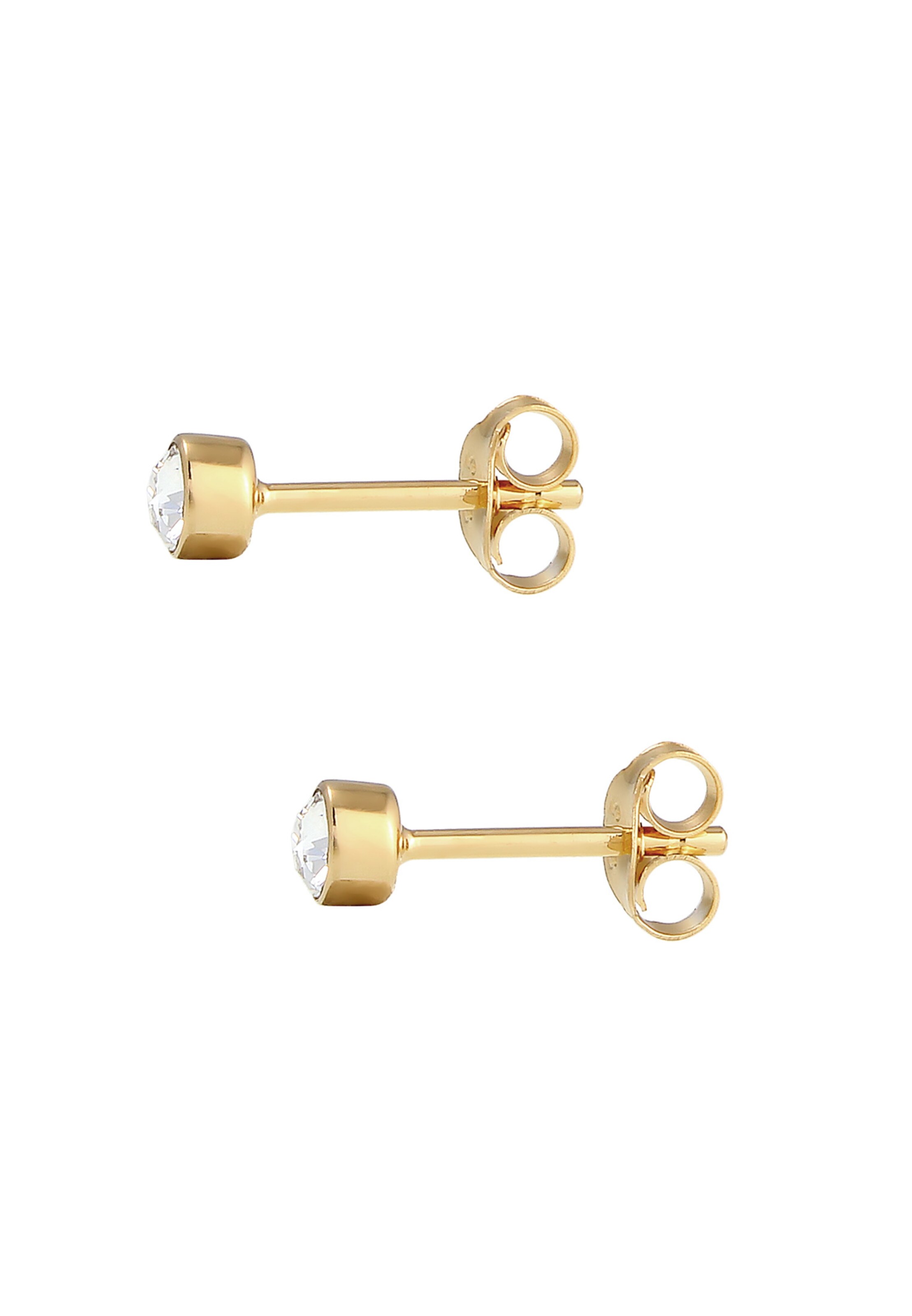 ELLI Earrings 'Solitär' in Gold