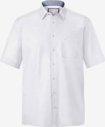 Jan Vanderstorm Comfort fit Button Up Shirt 'Meino' in White: front