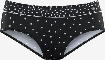 LASCANA Bikini Bottoms 'Leona' in Black: front