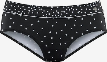 LASCANA Bikini Bottoms 'Leona' in Black: front