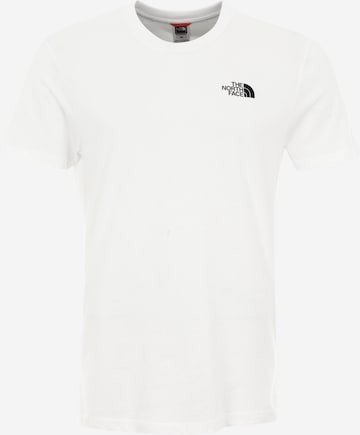 THE NORTH FACE Regular fit Тениска 'Simple Dome' в бяло: отпред