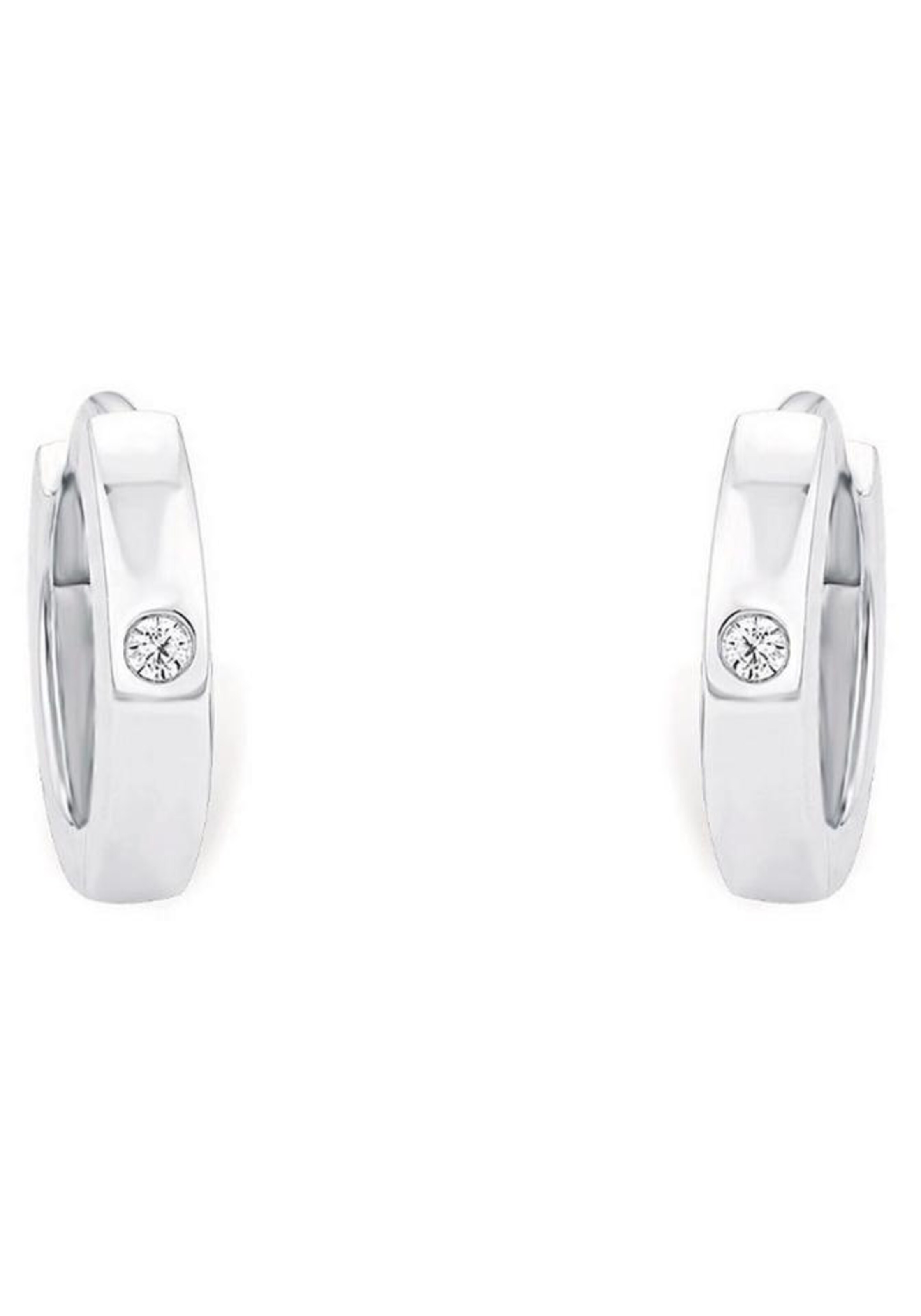 AMOR Earrings in Silver: front