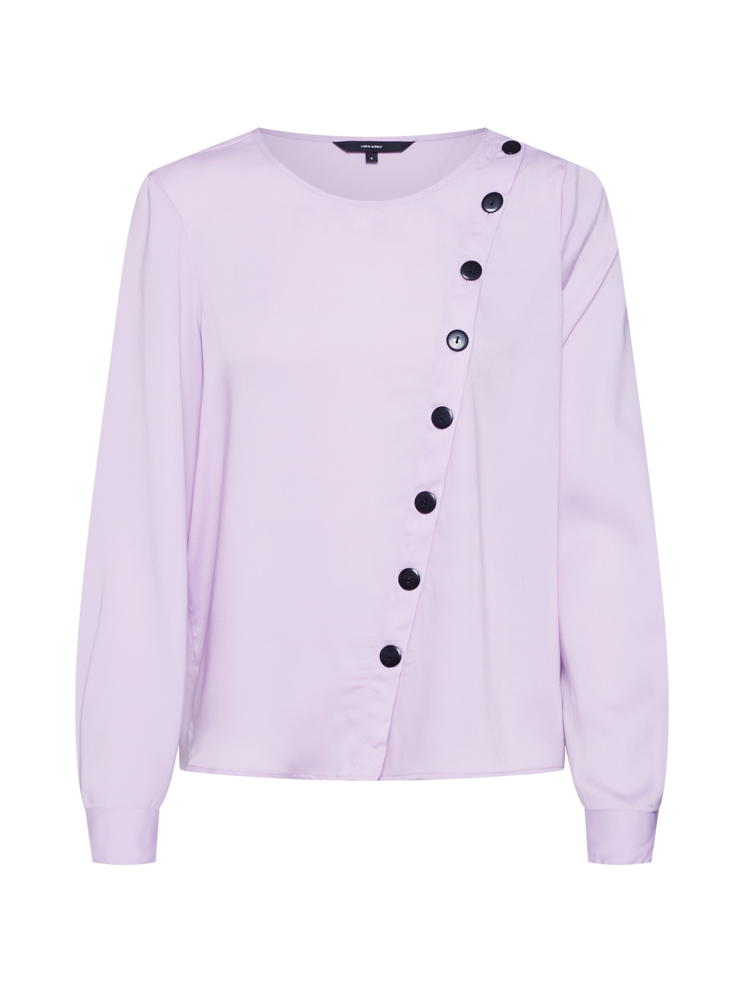 VERO MODA - Blouse 'VMBAYA L/S MIDI TOP WVN' in de kleur Lavendel